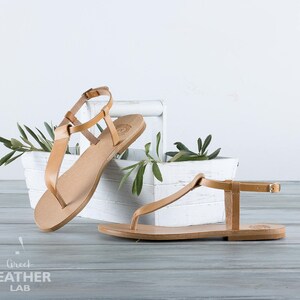 Handmade in Greece — HYDRA natural leather sandals