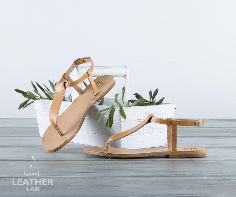 Handmade in Greece — HYDRA natural leather sandals