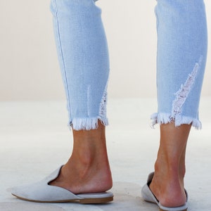 Back side minimalist mule — Loraine grey