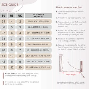 Size chart and how to measure foot length — EU to US guide