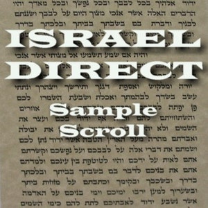 Lot of 2 non kosher mezuzah scroll / parchment / klaf from Israel 3 sizes available for mezuzah 4&quot; /5&quot; /6&quot; . Fit 8cm / 10cm / 12cm sizes.