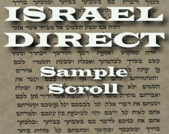 Lot of 2 non kosher mezuzah scroll / parchment / klaf from Israel 3 sizes available for mezuzah 4" /5" /6" . Fit 8cm / 10cm / 12cm sizes.