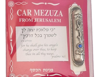 Belle voiture en étain mezouza mezouza Shadai et voyage bénisse Israël