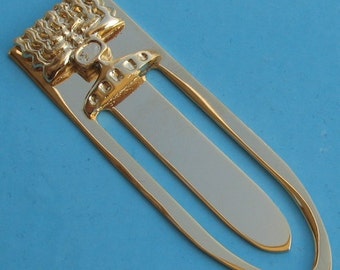 Superb gold plated Menorah Bookmark from Israel Judaica oldest symbol of Judaism