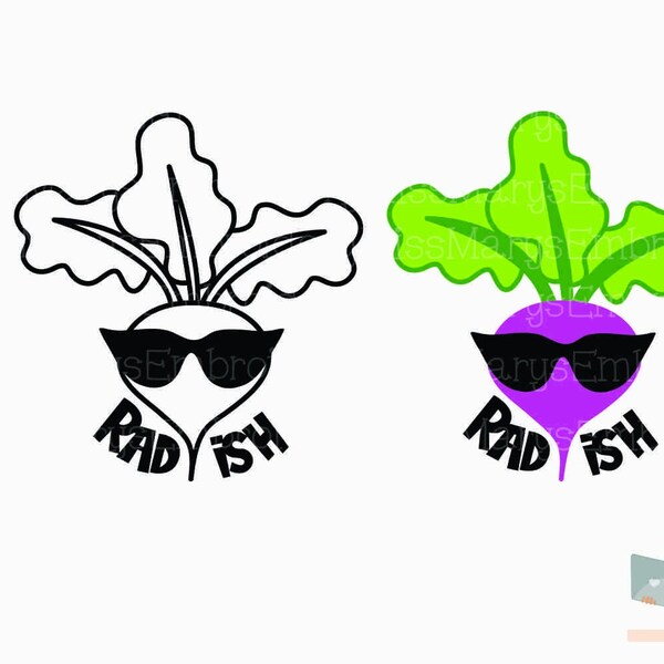 Radish SVG | Farmer's Market SVG | Vegetable Pun SVG| Cutting File | Cut File | Commercial Personal Use