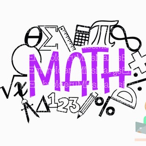 SVG Math | Math Symbols SVG | School SVG | Cut File | Commercial Personal Use