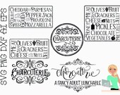 SVG Charcuterie Bundle | Charcuterie SVG | Cutting Boards SVG | Cutting File | Commercial Personal Use
