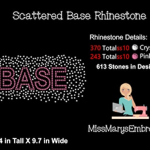 Scatter Base Rhinestone Template Design SVG PNG DXF