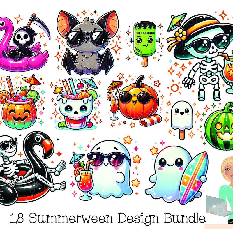 Summerween Pic Summerween Clipart - Etsy