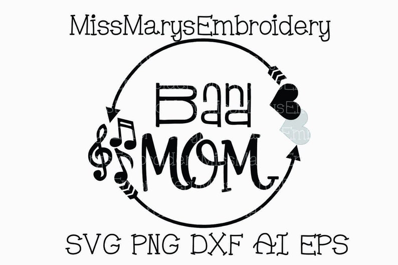 Download Band Mom SVG Band SVG Music SVG Cutting File Personal | Etsy