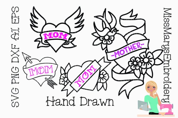 Download Svg Mom Tattoos Vintage Tattoo Svg Mom Tattoo Svg Etsy