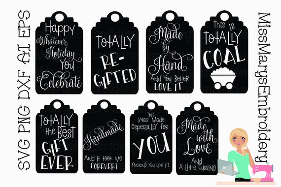 Download SVG Snarky Gift Tag Christmas Gift Tags SVG Christmas SVG ...