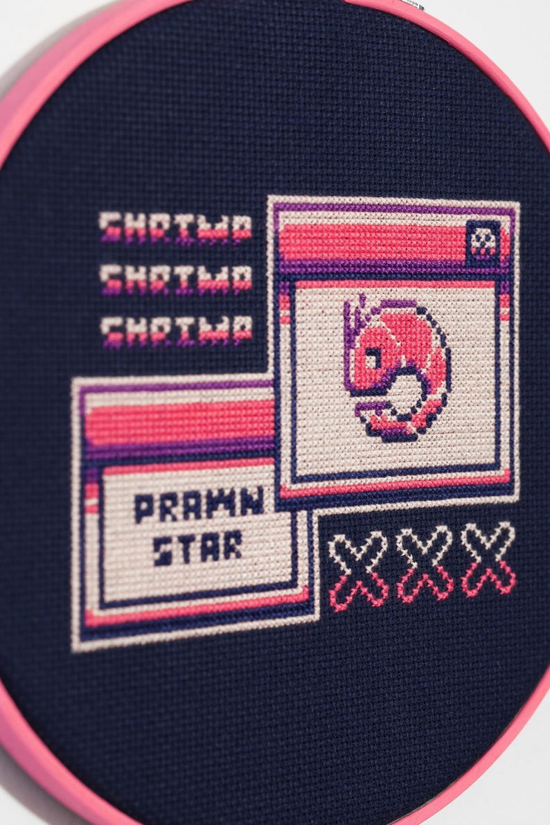 Prawn Star-digital Cross Stitch Pattern-cyberweb Shrimp - Etsy