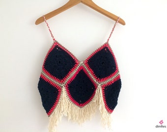 Crochet pattern Boho summer top