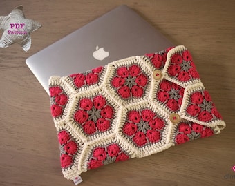 Crochet pattern Laptop / Macbook cover