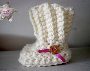 Crochet pattern Baby Boots