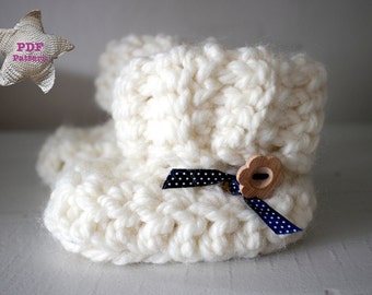 Crochet pattern Baby Boots