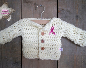 Crochet pattern Baby Cardigan