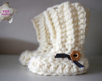 Crochet pattern Baby Boots