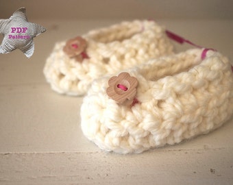 Crochet pattern Baby Ballerinas