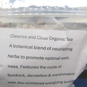 Cleanse and Clear Detox Tea, Organic Tea