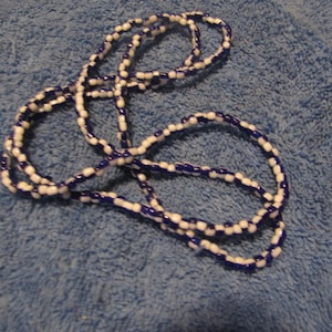 San Lazaro Eleke Collar: Orisha Babalu Aye, Santeria Ifa Beads