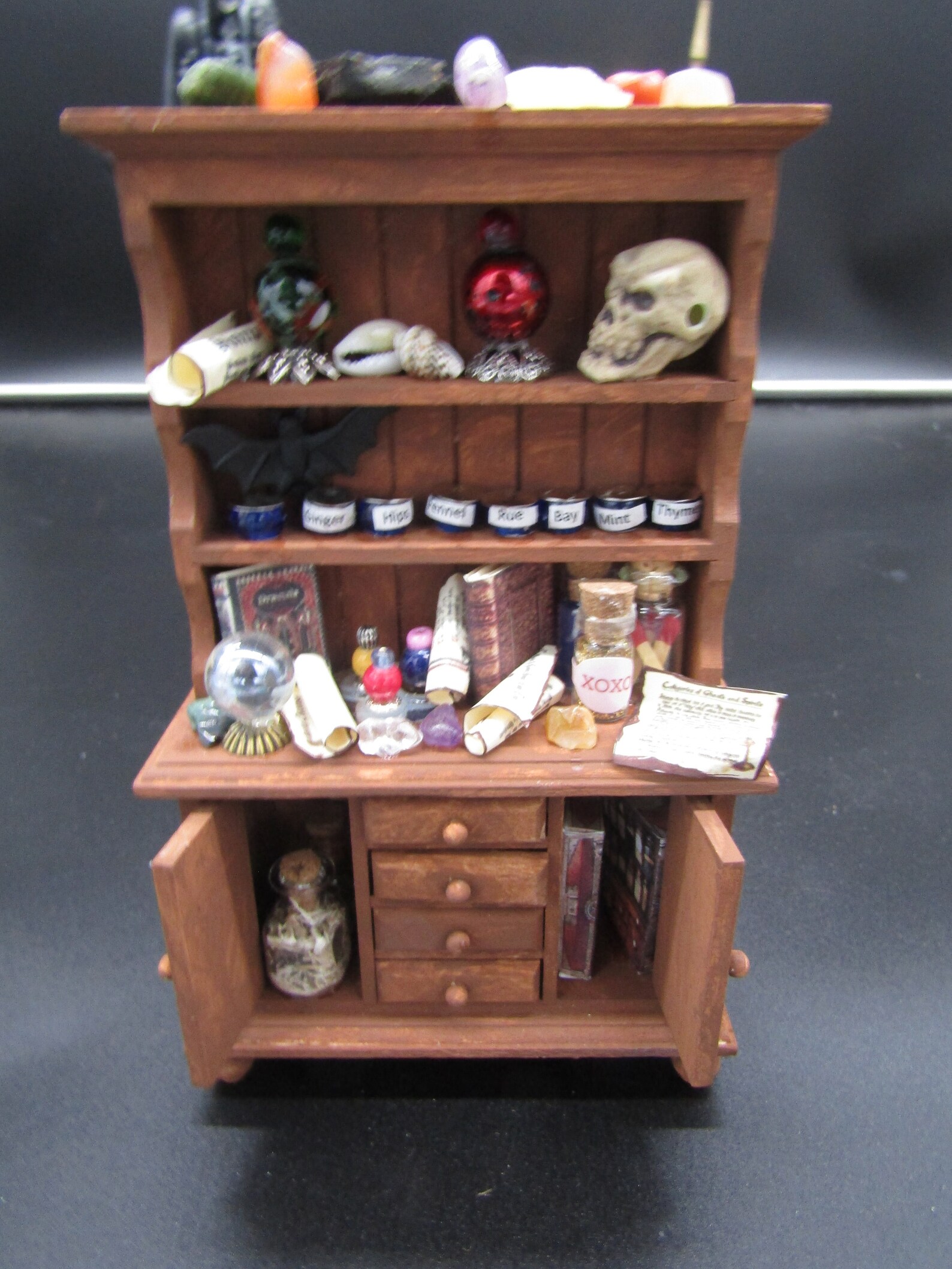 Dollhouse Witches Cupboard Miniature Witches Witches Etsy