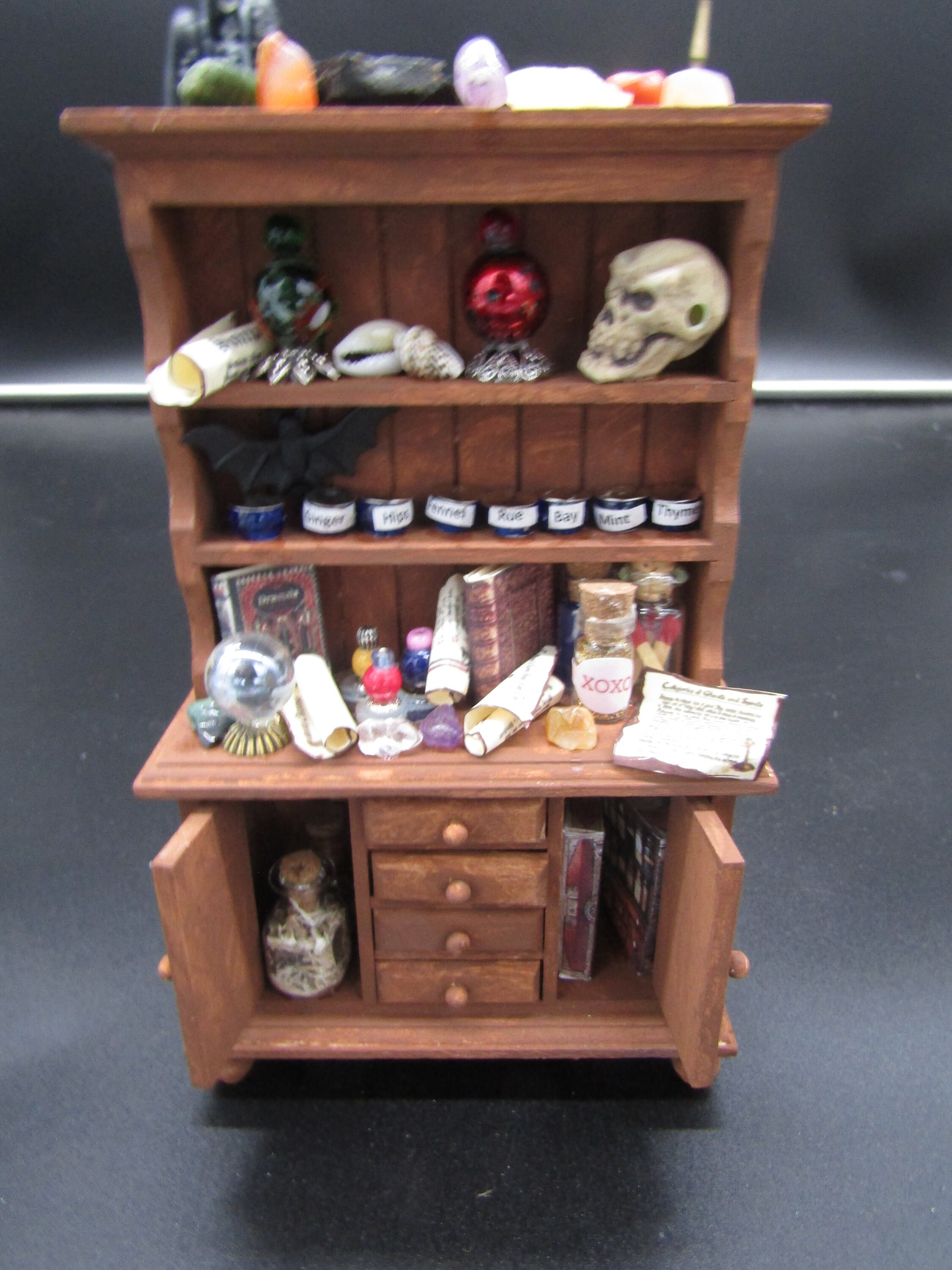 Dollhouse Witches Cupboard Miniature Witches Witches Etsy
