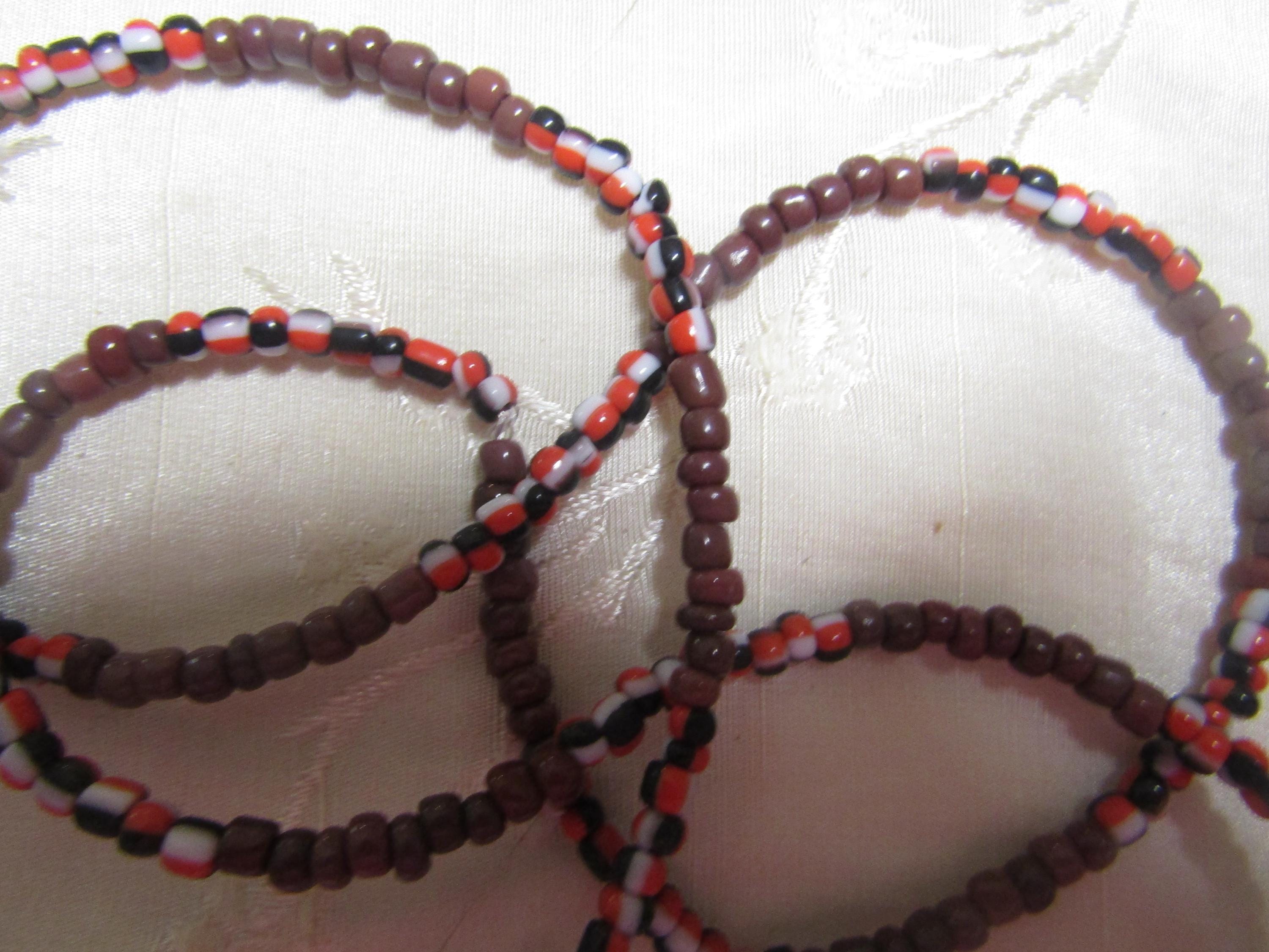 Oya, Yansa Iansan, Eleke Necklace, Orisha Collar de Santeria, Style 3