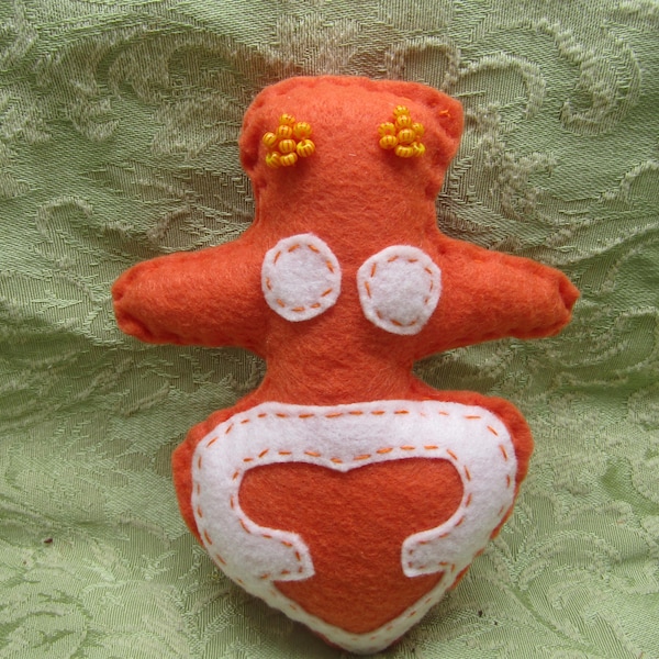 OOAK Art Doll: Spirit Goddess, Orange