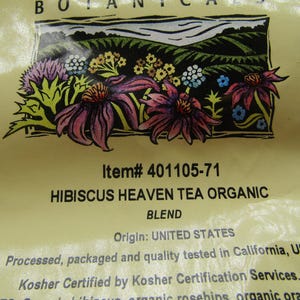 Organic Hibiscus Herbal Tea: Citrus Floral Blend (1 ounce)