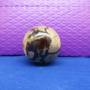 Septarian Dragon Stone Sphere: Patterned Gemstone Crystal (Approx. 2&quot;)
