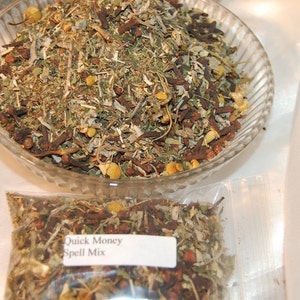 Quick Money Incense Mix 1 oz. Bag, Prosperity, Abundance