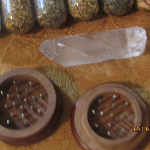 Herbs, Apothecary Supply Box, Wood Box, Herbs, Grinder, Loaded, shops #2