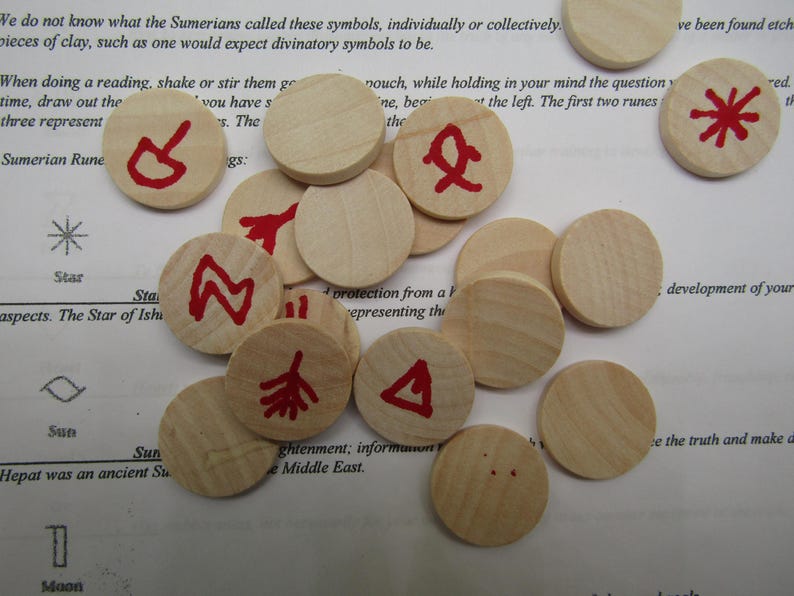 Sumerian Runes, Divination - Etsy