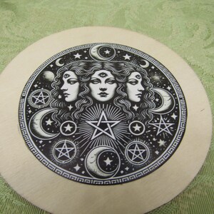 Hekate Altar tile, Triple Goddess, Triple Moon