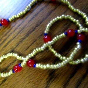 Nephthys, Egyptian Goddess, Beaded Necklace