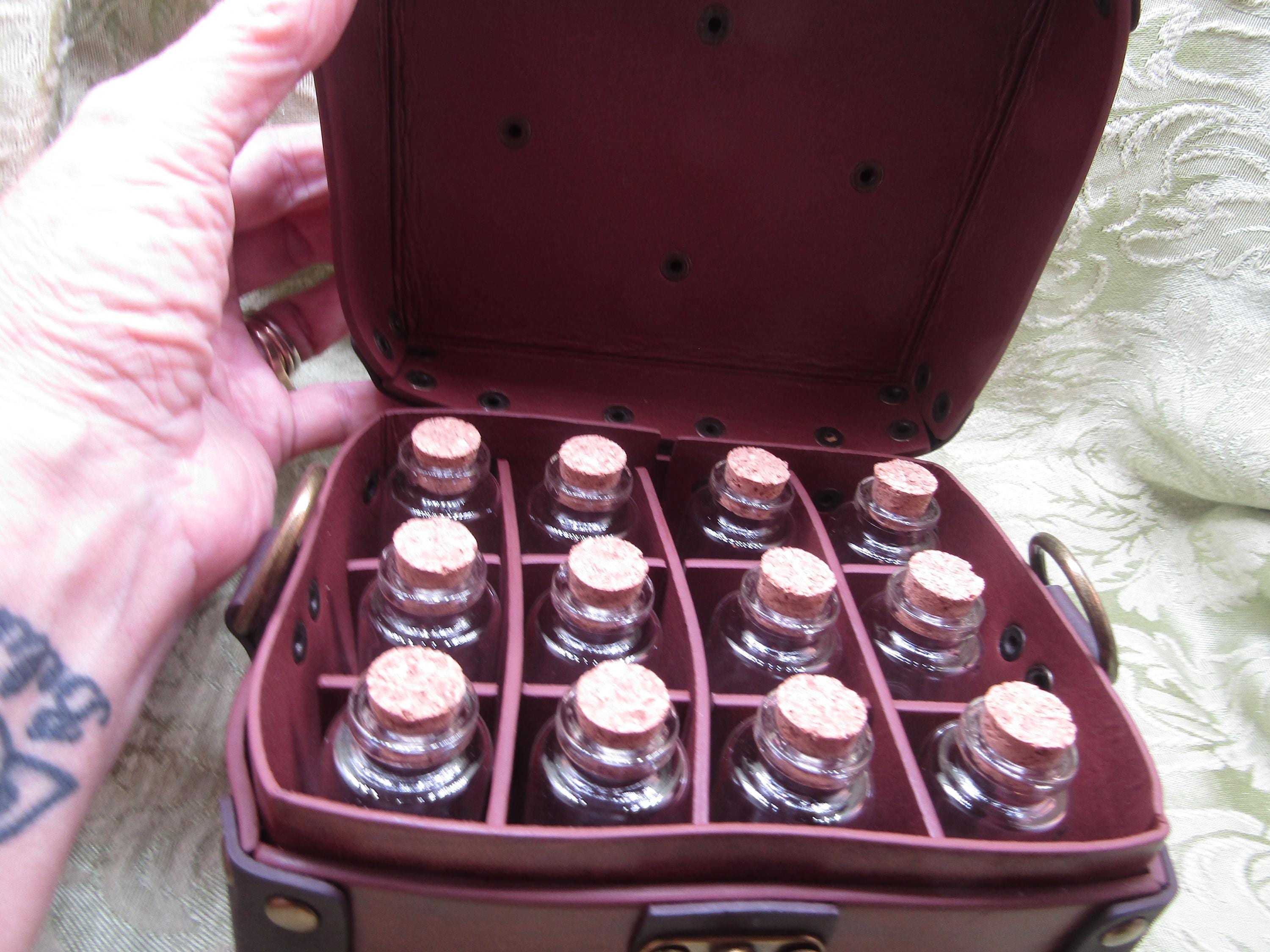 Alchemist Box Medieval Alchemist Box With 12 Bottles, Brown - Etsy
