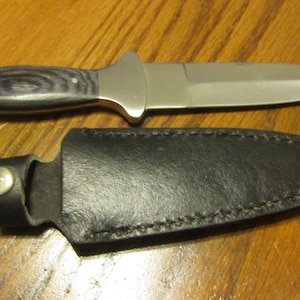 Athame, Knife with Sheath, Classic Black Handle, 9&quot; or 7 1/2&quot; Long