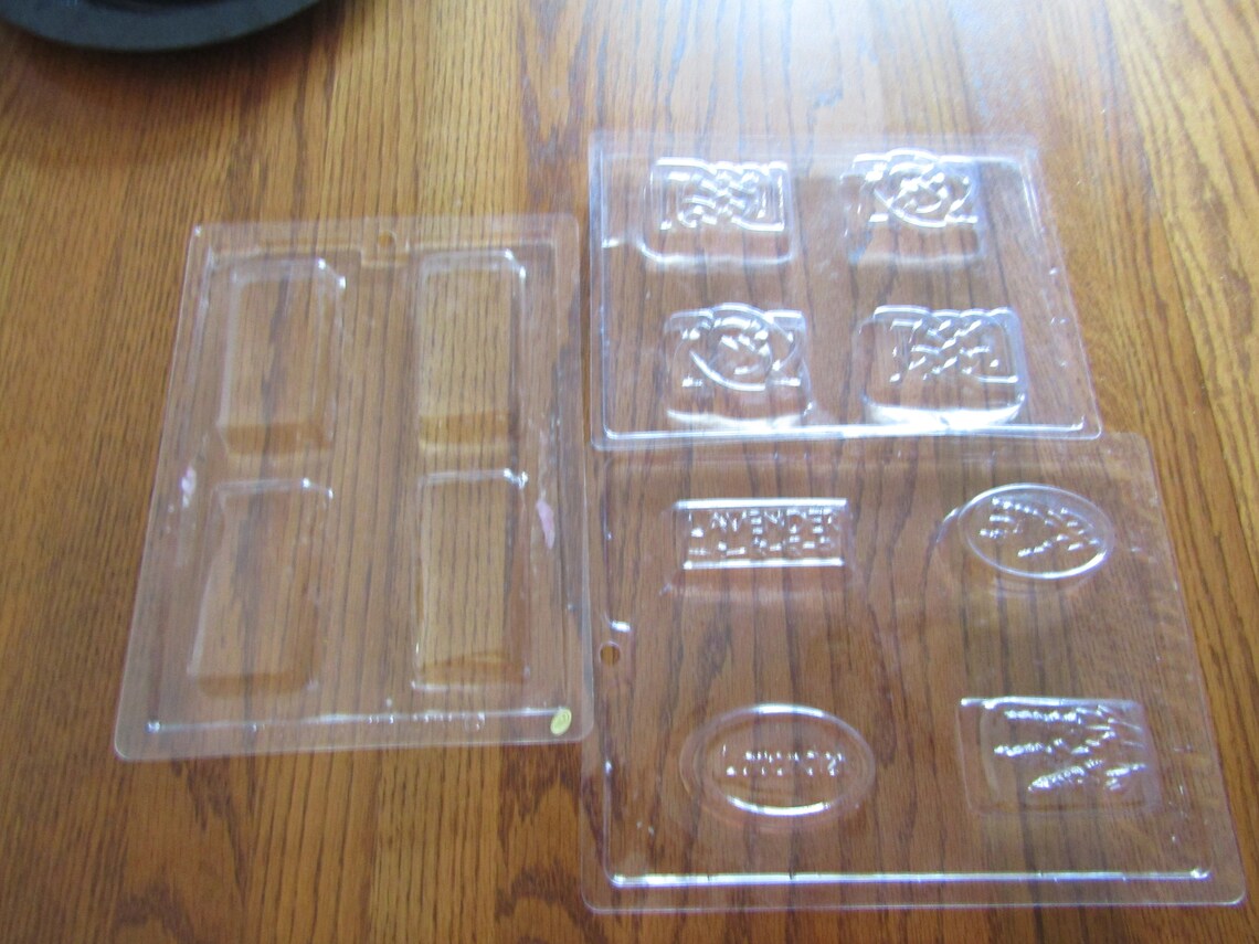 Soap Molds Assorted Soap Molds Lot of 4 tray molds Etsy