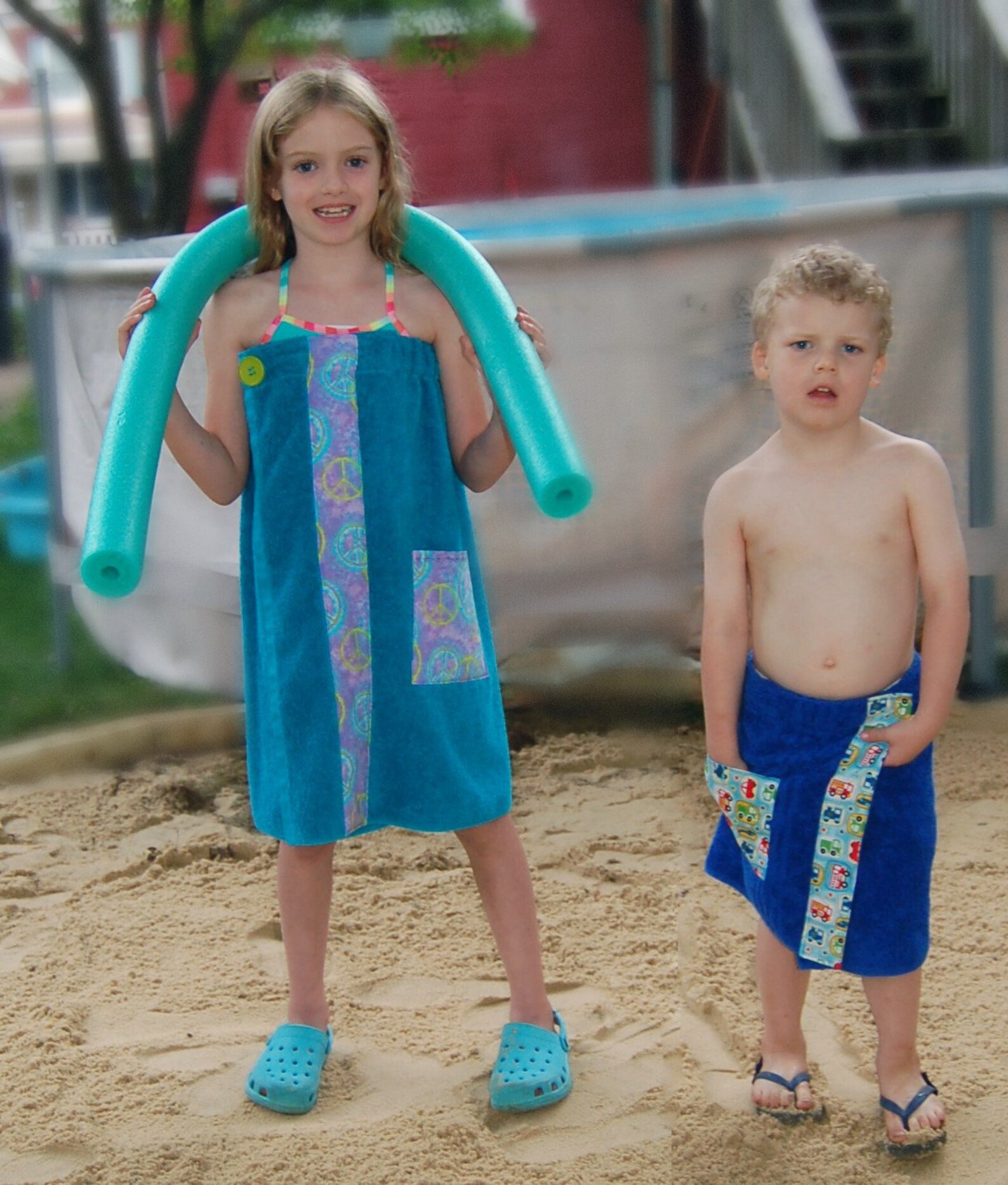 Little Girls Towel Wrap for Pool Beach or Shower/Bath Etsy