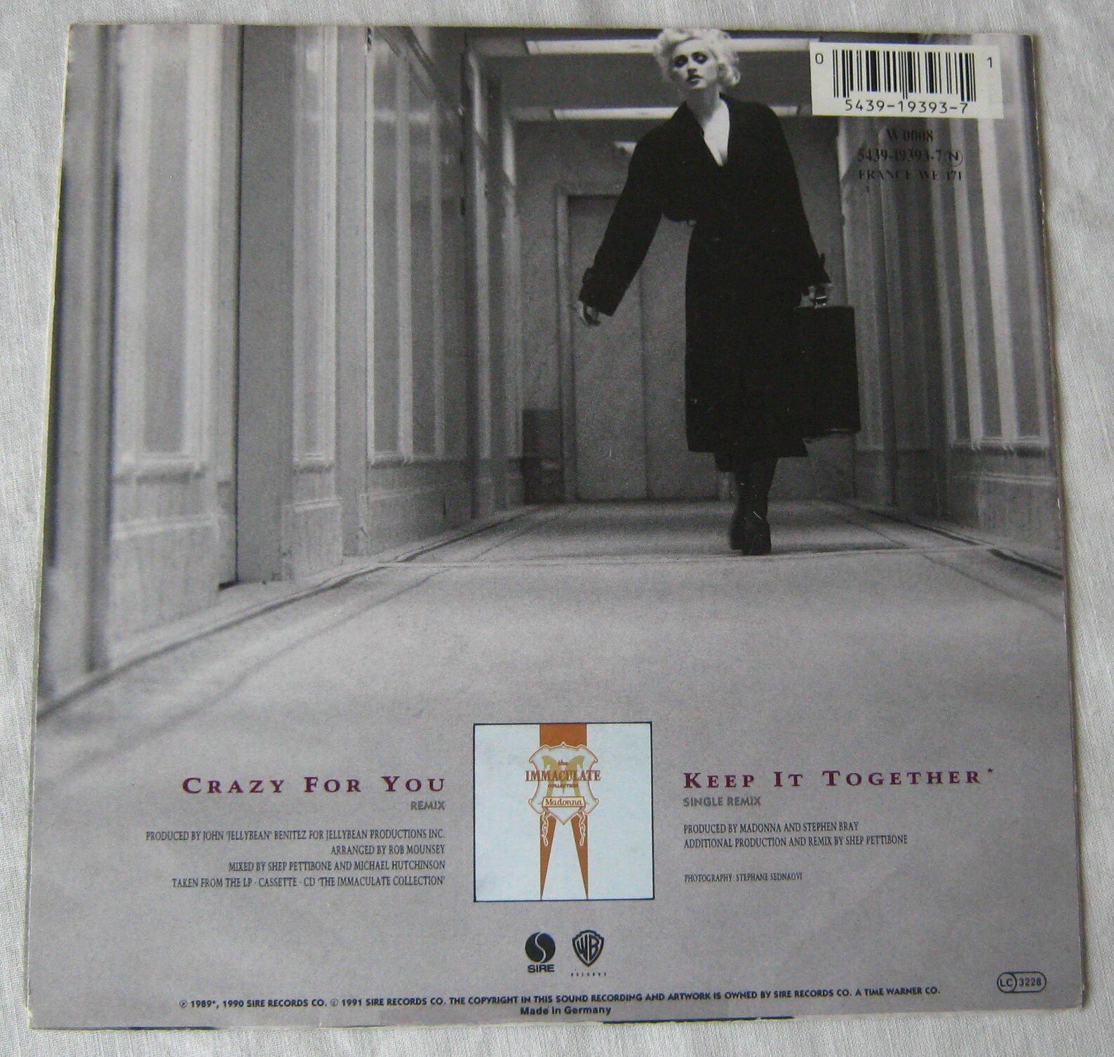 Madonna Crazy For You Remix 7 vinyl single record 45 rpm Etsy