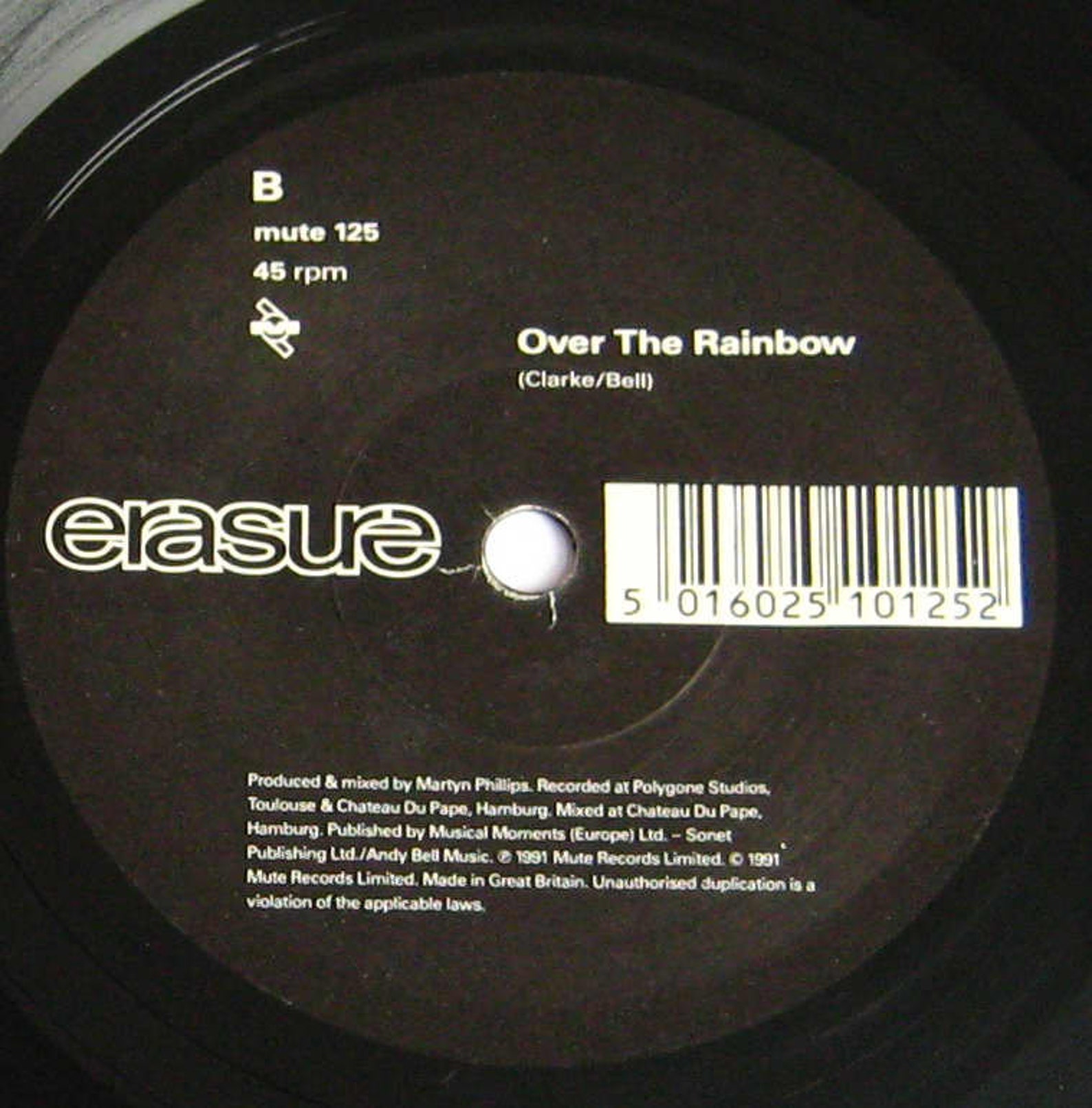 Erasure Chorus 7 Vinyl single record 45 rpm in picture Etsy