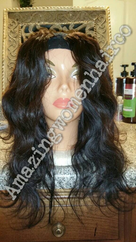 Brazillian body wave u part wig middle parting Amazon.com : beautkol U Part Human Hair Wig Body Wave  main image 4