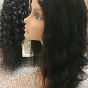 Sale Fast ship Hot new Brazilian body wave machine made u part wig. Soft Natural look, human hair wig length 18 130% density color 1b/4 image 9