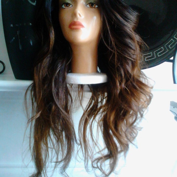 Enough Said!!! Live more...new summer look top quality brazilian middle u part wig unit long mixed lengths beautiful ombre mix 16 18 20 22"