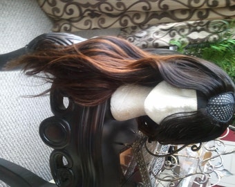 Brazilian human hair middle u part wig deep ombre mix body wave 16 18 20 easy curl different lengths are available