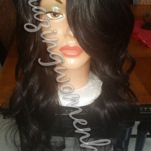 Right side parting gorgeous u part wig mixed lengths 14 14 16 18 blk color