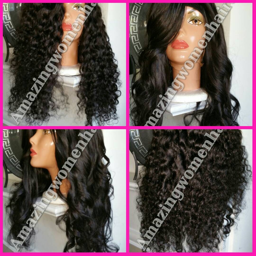 New Versatile Brazillian Deep Wave U Part Wig Natural Color  display picture 2
