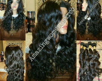 New Alexa Malaysian beauty! Middle parting u part wig loose wave human hair natural color mixed lengths